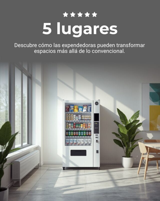 5 lugares donde una expendedora siempre rinde